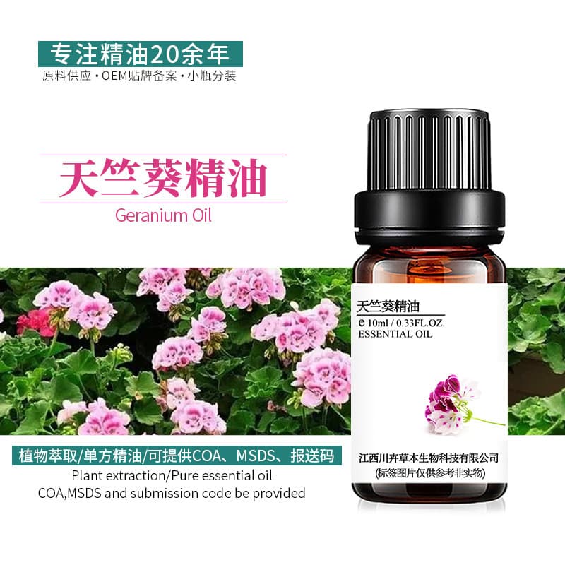 Rose Geranium Essential Oil Geranium Oil Pelargonium Oil Single Essential Oil Raw Material Wholesale Geranium Essential Oil