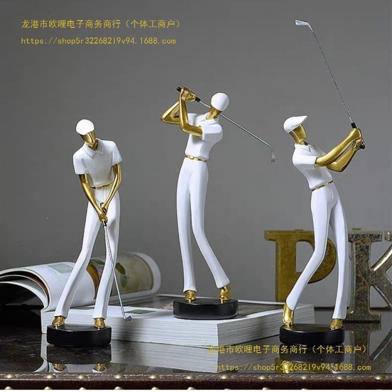 Modern Minimalist Golf Figure Ornament Living Room Decoration Home Decor Office Nordic Craft
