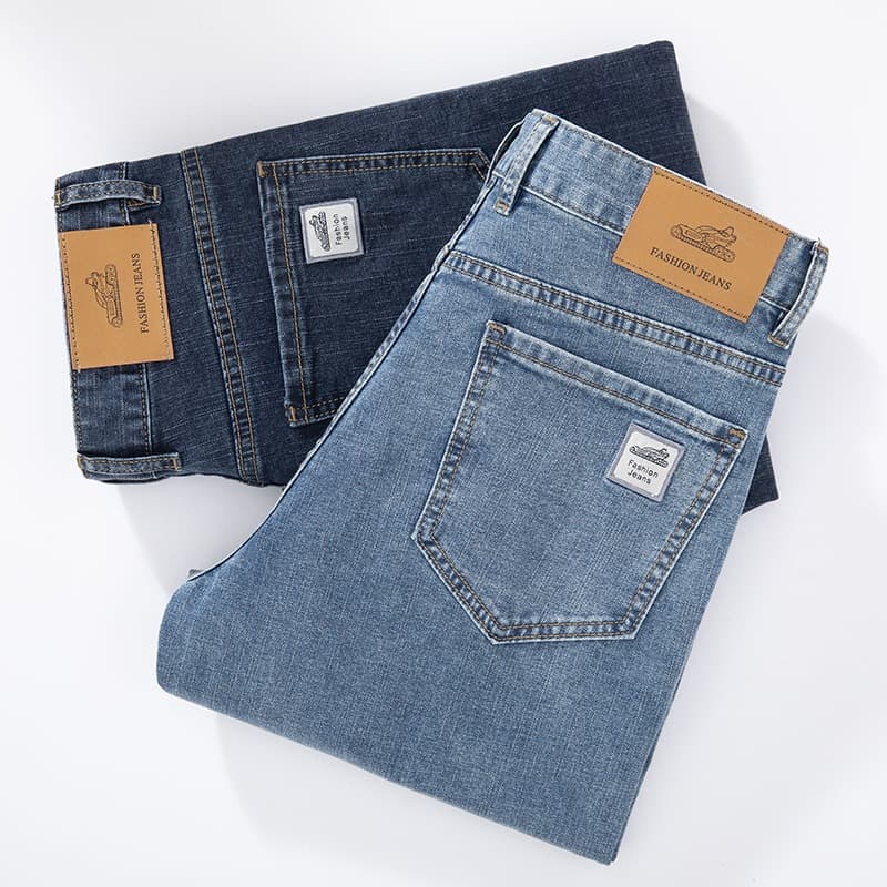 Casual Summer Men's Loose Stretch Harem Youth Street Style New 9/10 Length Jeans 2026 9/10 Length Pants Thin Style