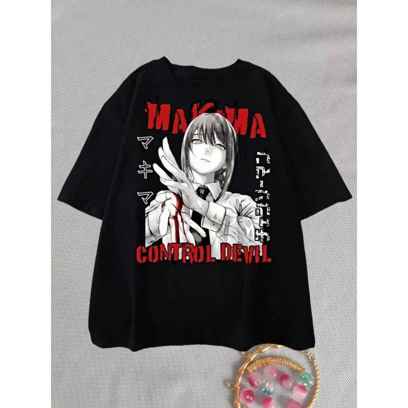 Cross-border Exclusive Pure Cotton 2026 New Japanese Anime Chainsaw Man T-Shirt
