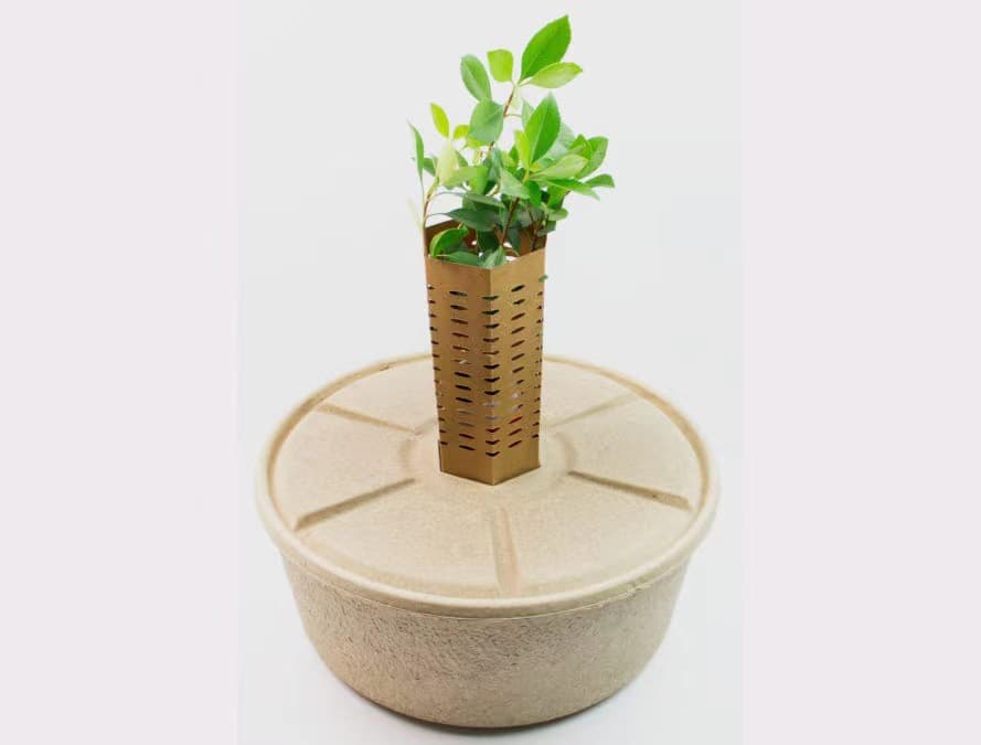 Chongqing Paper Biodegradable Recycled Pulp Molding Waterproof Sand Planting Pot Large Flower Pot