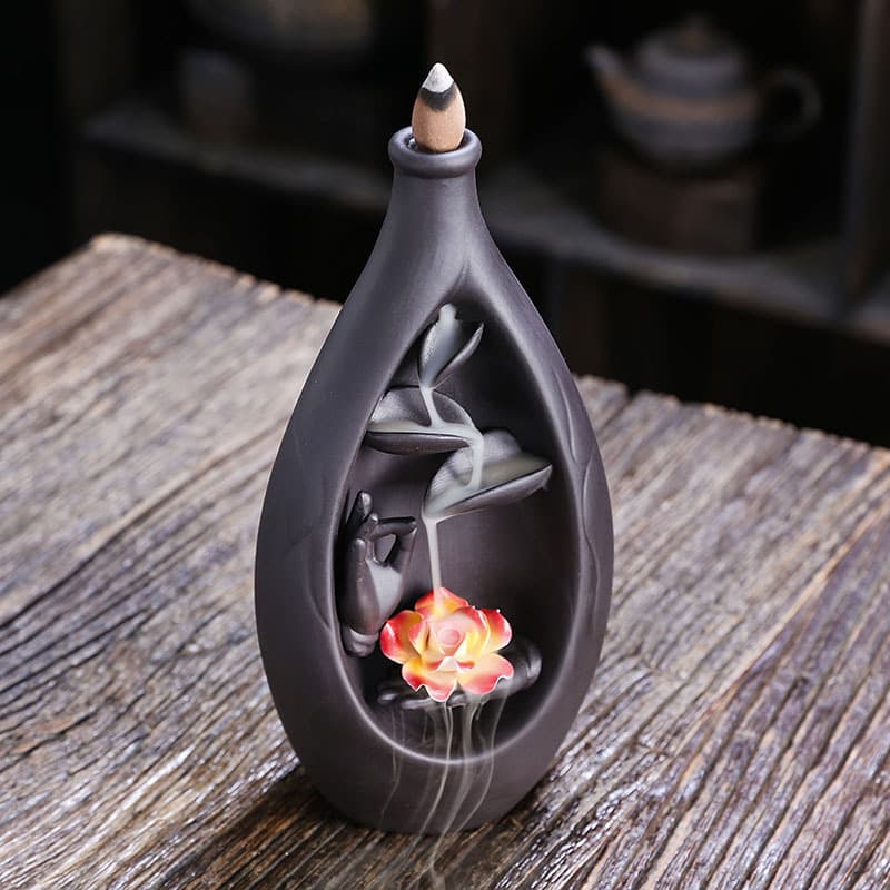Purple sand backflow aromatherapy stove, exclusively for cross-border e-commerce, creative large bottle, waterfall backflow aromatherapy stove