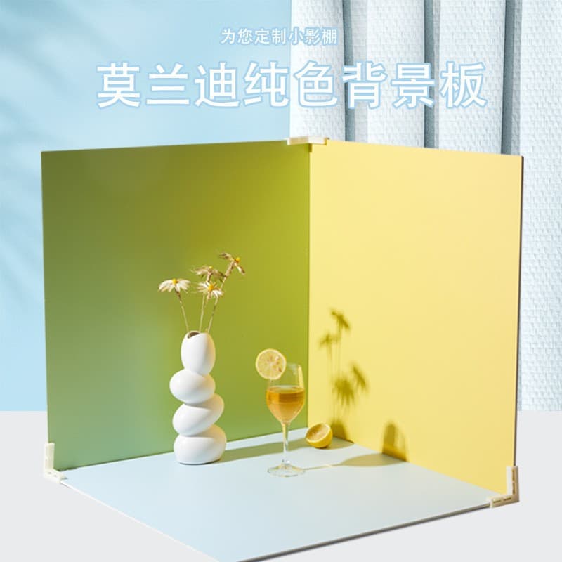 40*40cm Ins Style Solid Color Concrete Wood Grain Double-sided Photography Background Board Morandi Pure Color