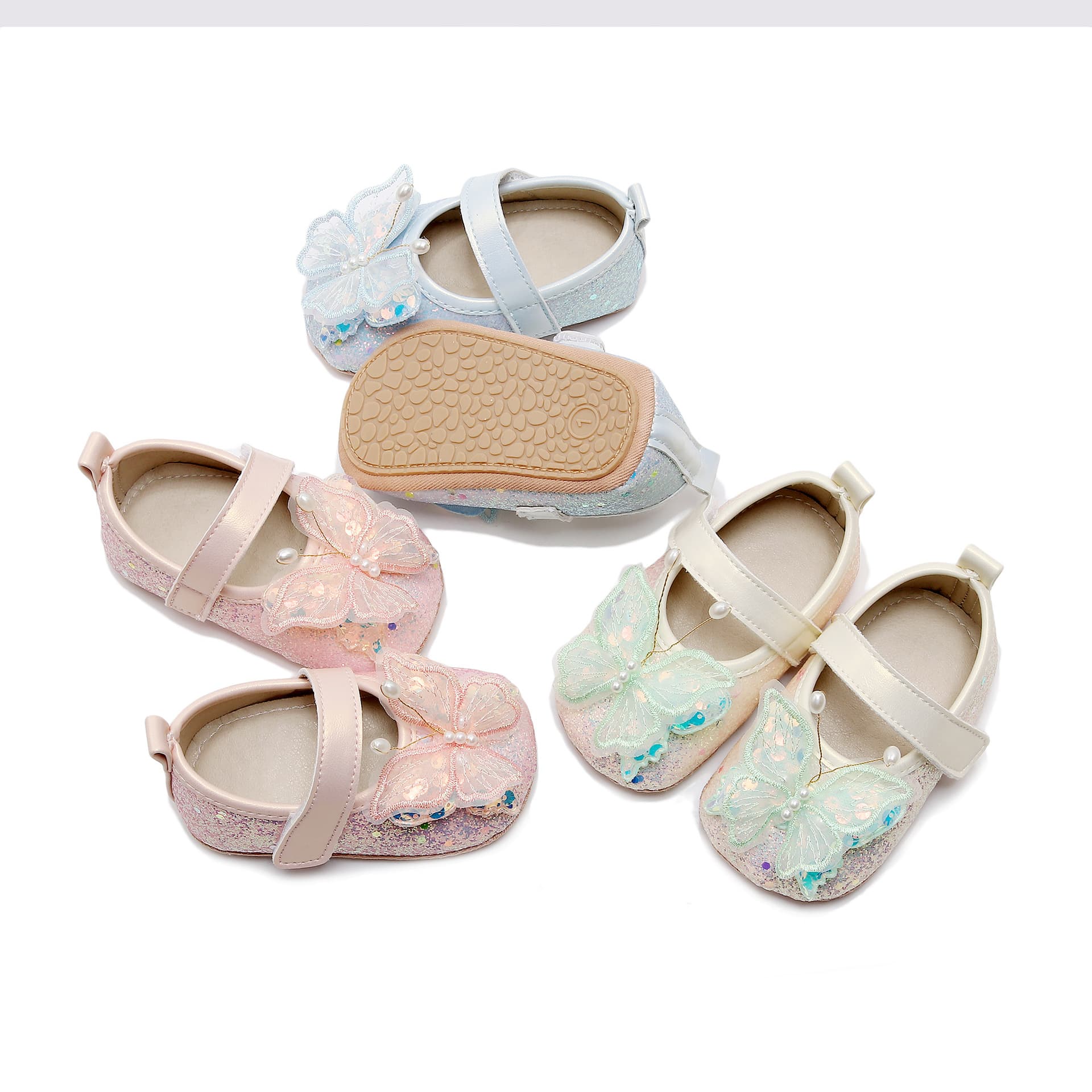 2024 New Princess Shoes Spring/Autumn Baby Walking Shoes Infant Pre-Walking Shoes 0-6-12 Months