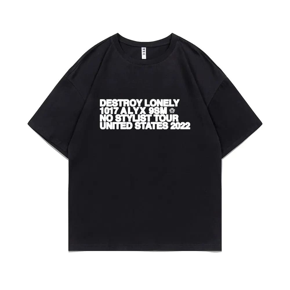 Rapper Destroy Lonely Alyx Print Tshirt Mens Oversized