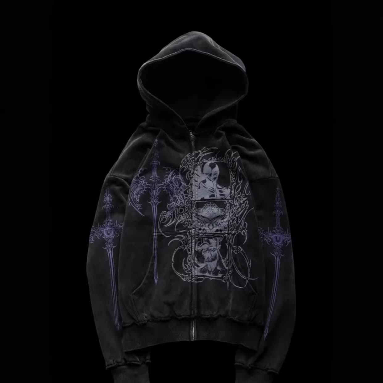2026Y2K cross-border American trendy hooded sweatshirts for men and women cross-border foreign trade printed hoodies men's pullover sweatshirts