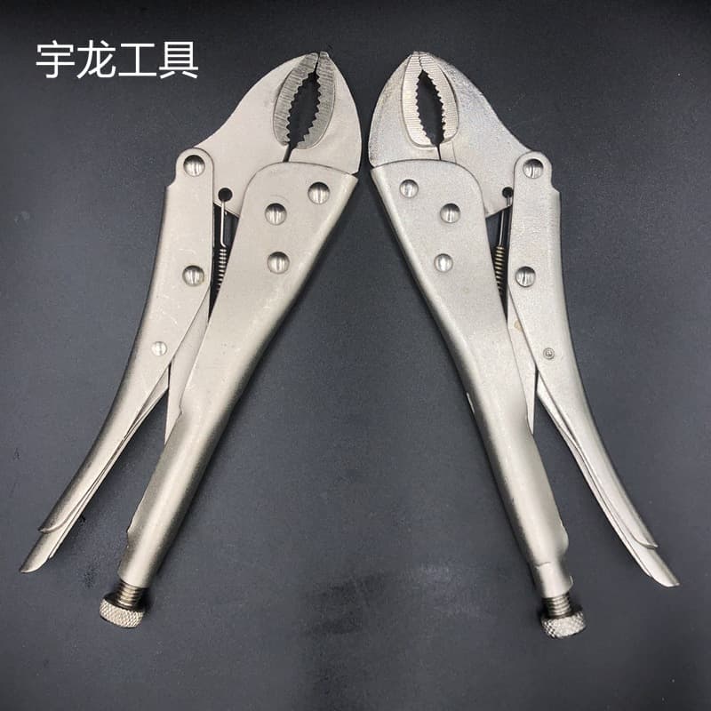 Manufacturer Wholesale Drop Shipping 10-Inch Locking Pliers Carded Round Nose Locking Pliers Household Locking Pliers 10-Inch