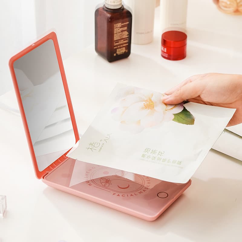 Facial mask heater, handheld makeup mirror, beauty and skincare touch screen, three-level heat therapy machine, gift wipes heater, wholesale.