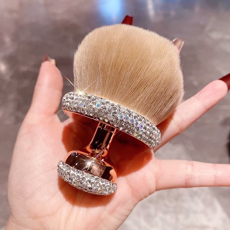 Cross-border Best-selling Rhinestone Makeup Brush Set from Cangzhou, Portable Crystal Beauty Tools, Qingxian Shimo Powder Blush Brush