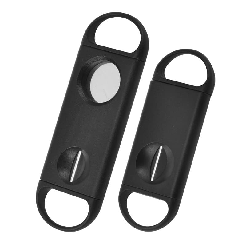 Factory wholesale stainless steel cigar cutter, portable plastic single-opening V-shaped cigar cutter, cigar cutter, cigar tool
