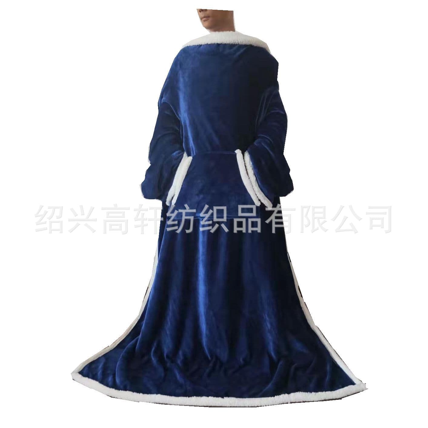 Super soft lamb fleece double-layer thickened Sherpa blanket, casual TV blanket, loose and warm home sleeping robe
