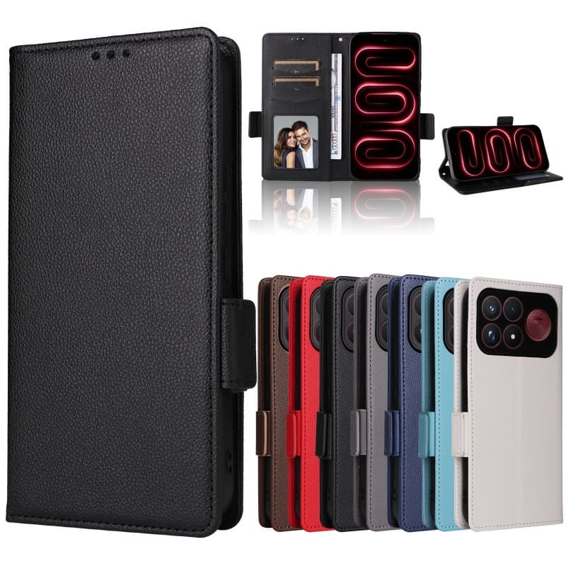 For Xiaomi Poco F9 Pro/Ultra Phone Leather Case Redmi K100 Pro Max Flip Cover