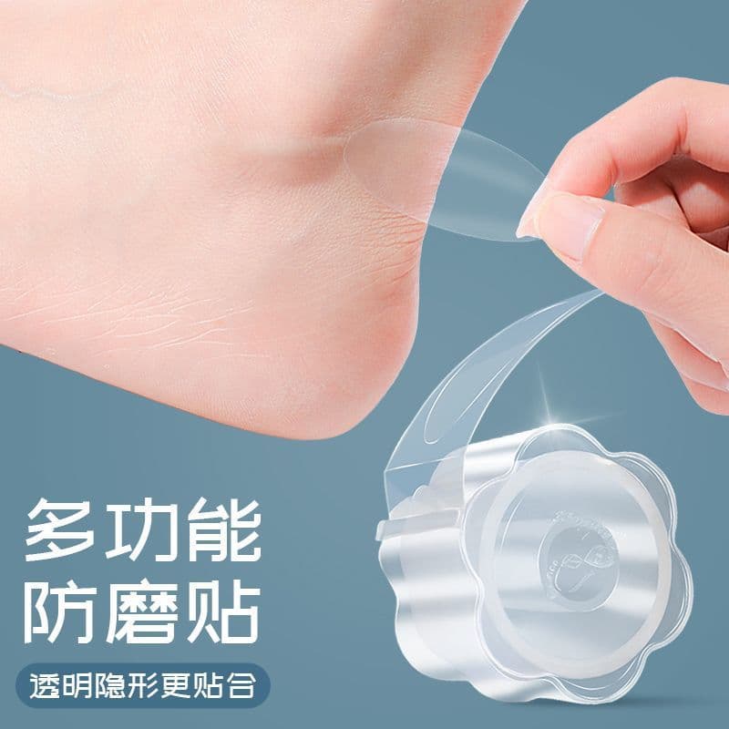 Anti-Chafing Heel Stickers for High Heels, Transparent Toe and Foot Patches, Invisible Tape, Anti-Blister Heel Stickers