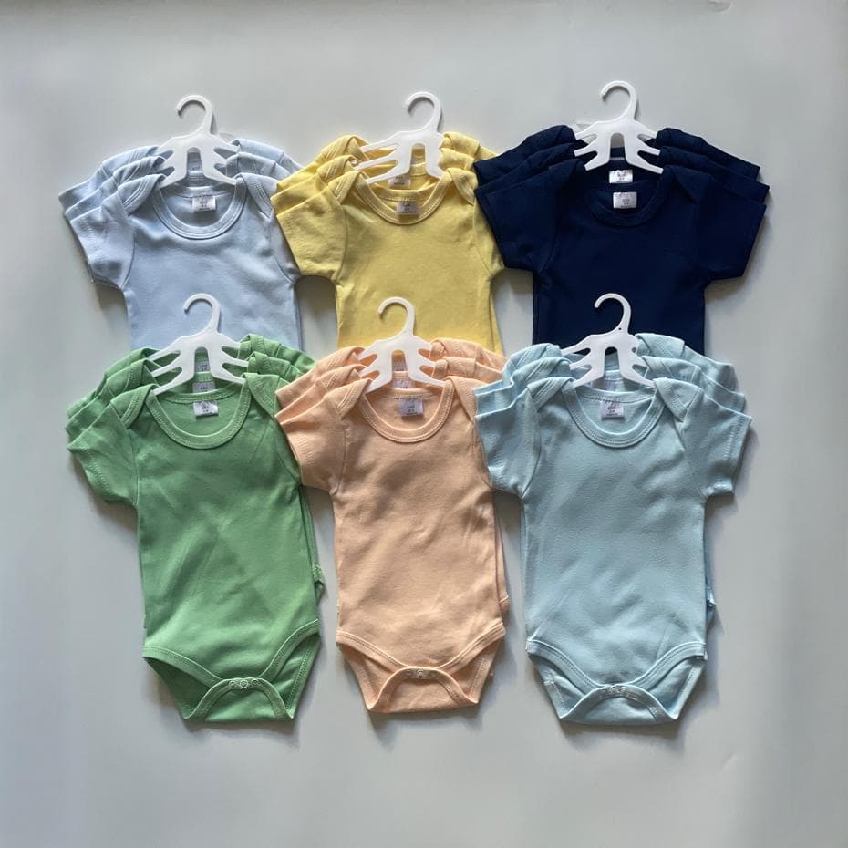 Cross-border baby men's and women's jumpsuits, newborn baby clothes, baggy suits, envelope collar, knitted crawler suits, jumpsuits