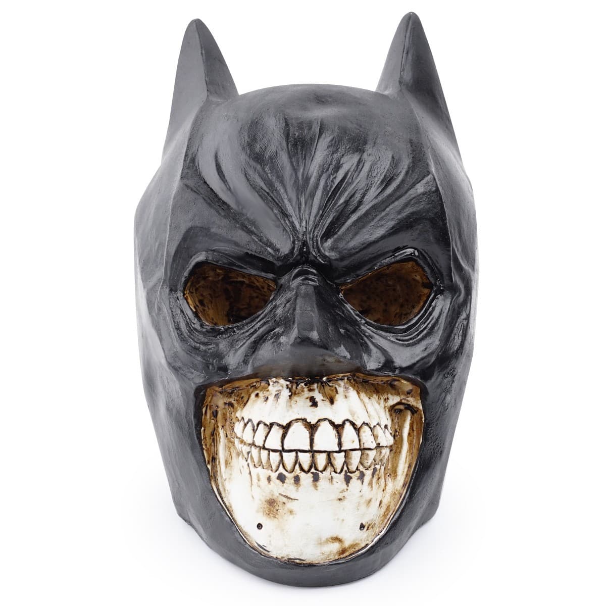 Halloween new black mask resin skull Batman human skull Halloween skull