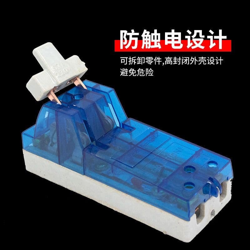 Household ceramic base 100A single-phase/three-phase detachable knife industrial open-type switch electric knife anti-shock