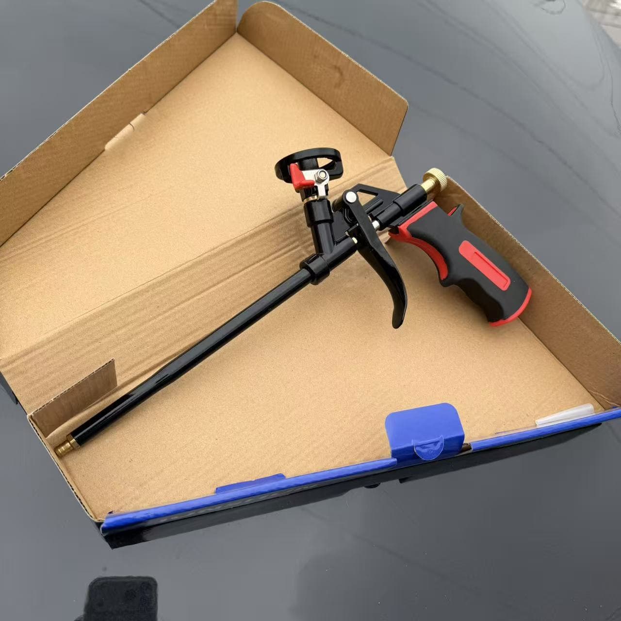 Jiao Zhi Wu Foam Gun, No-Clean Foam Dispensing Gun, Polyurethane All-Metal Caulking Gun