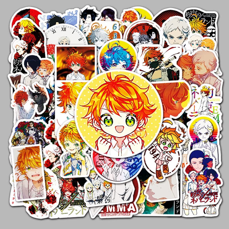 50 Sheets Anime Dream Island Graffiti Personality Decorative Luggage Skateboard PVC Car Stickers Customizable Body Decals