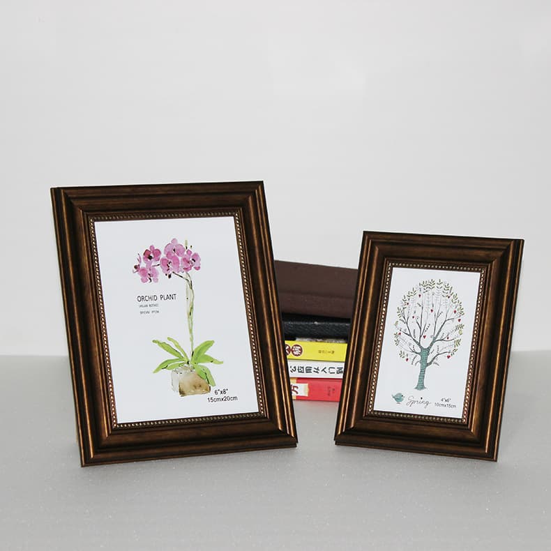 6-Inch Photo Frame Empty Frame Retro Ornament 8-Inch A4 Decorative Hanging Light Luxury Picture Frame Premium Display Stand