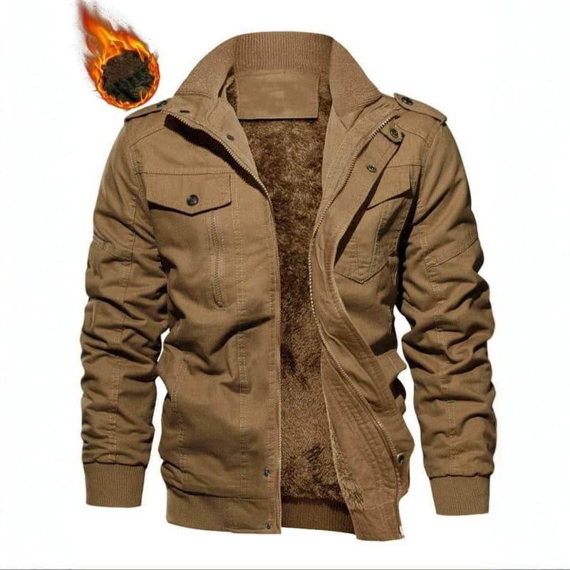 Cross-border supply of men's cotton military style tough guy American men's large size military workwear plus velvet autumn and winter men's jackets