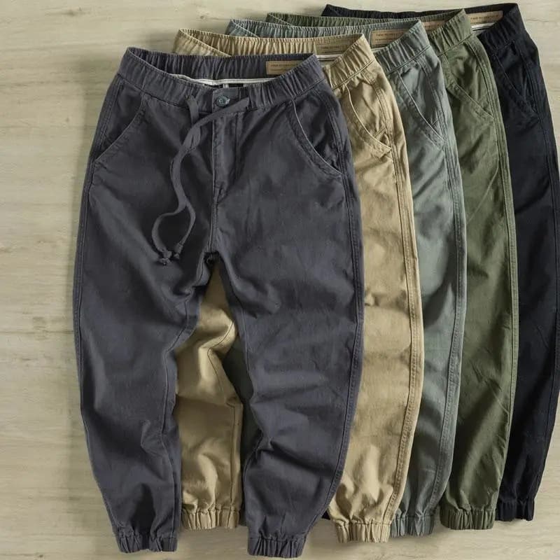 Men's Work Pants, Durable and Loose Fit, Large Size, Wear-Resistant, Dirt-Resistant Summer Workwear for Construction Sites