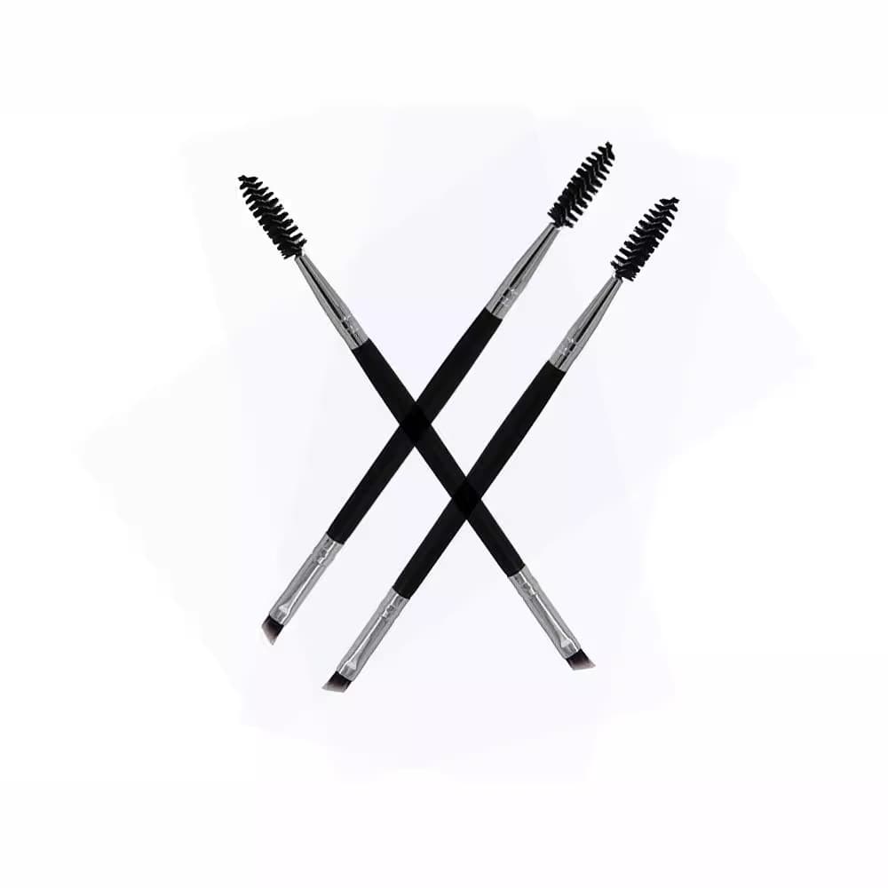Beauty Makeup Foreign Trade New Makeup Brush Multifunctional Boutique Spot Double Eyebrow Brush Spot No LOGO Factory Direct Sales