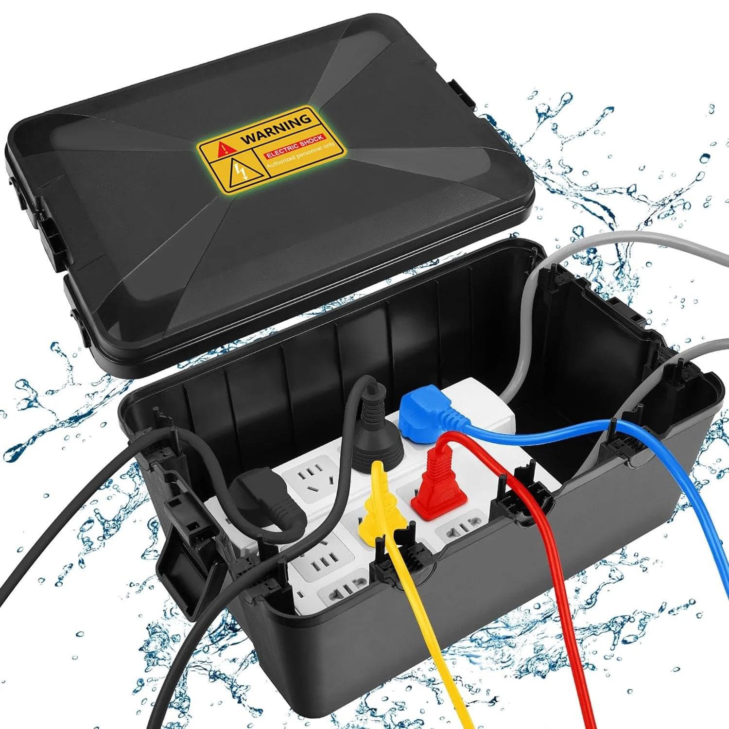 Outdoor Waterproof Wire Box 86 Type Open Box Wiring Harness Waterproof Socket Enclosure Durable PP Material for Electrical Wiring