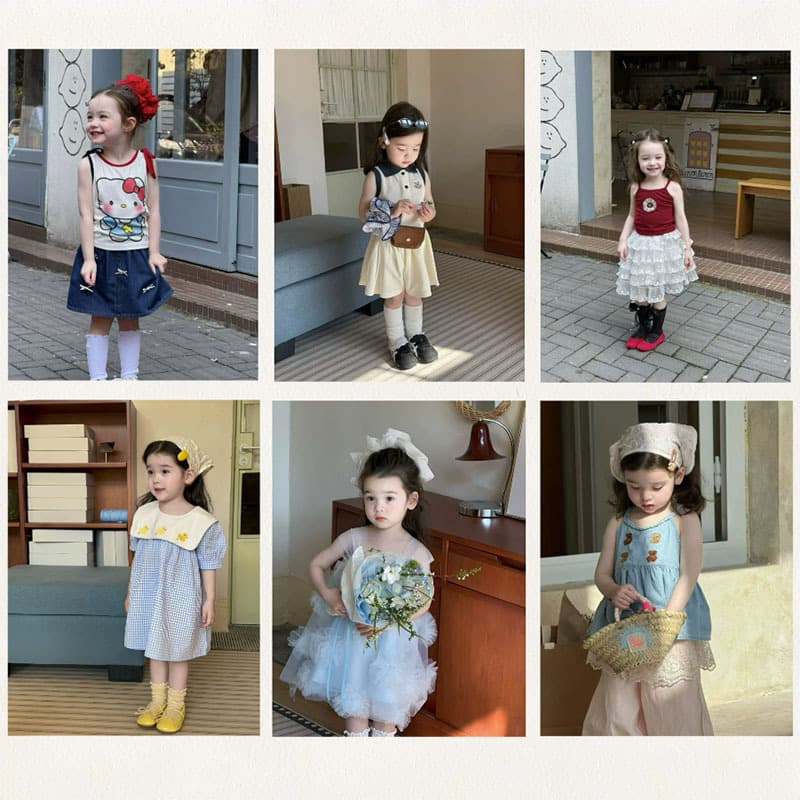 Ins-style children's clothing store poster, studio photography, clothing store ambiance photo background decoration, decorative wall sticker