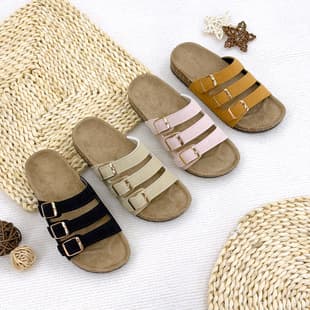 Synthetic Suede Cork Sole Birkenstock Sandals Outdoor Boys Girls Fashion Slippers Cross-Border Wholesale