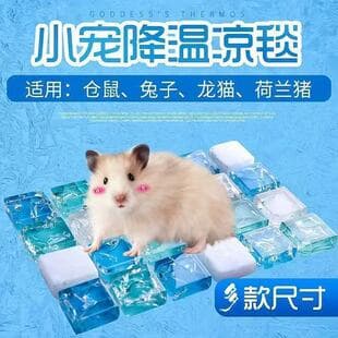 Hamster Cooling Mat Summer Ice Mat Mosaic Cooling Mat Heat Dissipation Mat for Guinea Pigs Chinchillas Rabbits