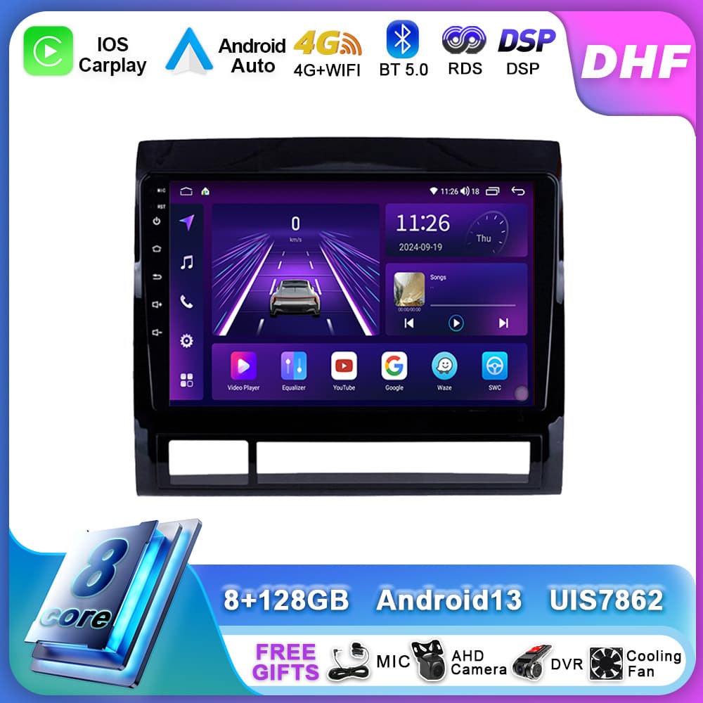 Cross-border Compatible with 05-13 Toyota Tacoma Android Car Multimedia GPS Navigation
