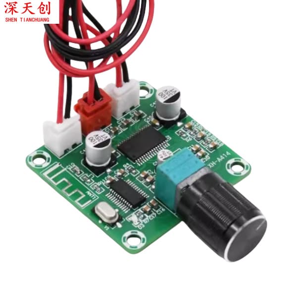 XH-A414 Bluetooth digital power amplifier board TPA3118D2 power supply DC12-24V output 50W