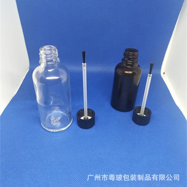 Yuebo Stock 5ml-100ml Brush Essential Oil Bottle 30ml 50ml Brush Essential Oil Bottle Cosmetic Refill Bottle Glass