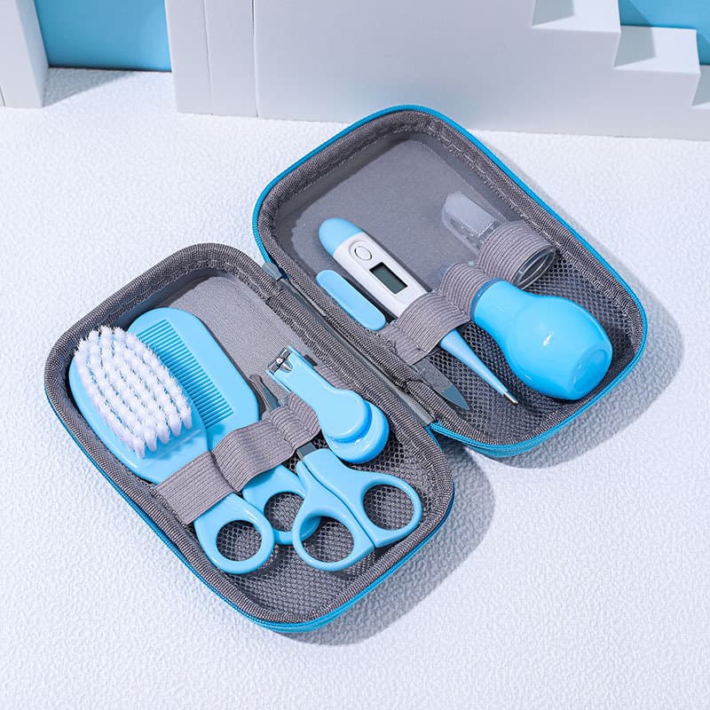 Cross-Border Baby Care 8-Piece Set: Nail Clippers, Feeding Spoon, Comb, Nasal Aspirator, Set Available