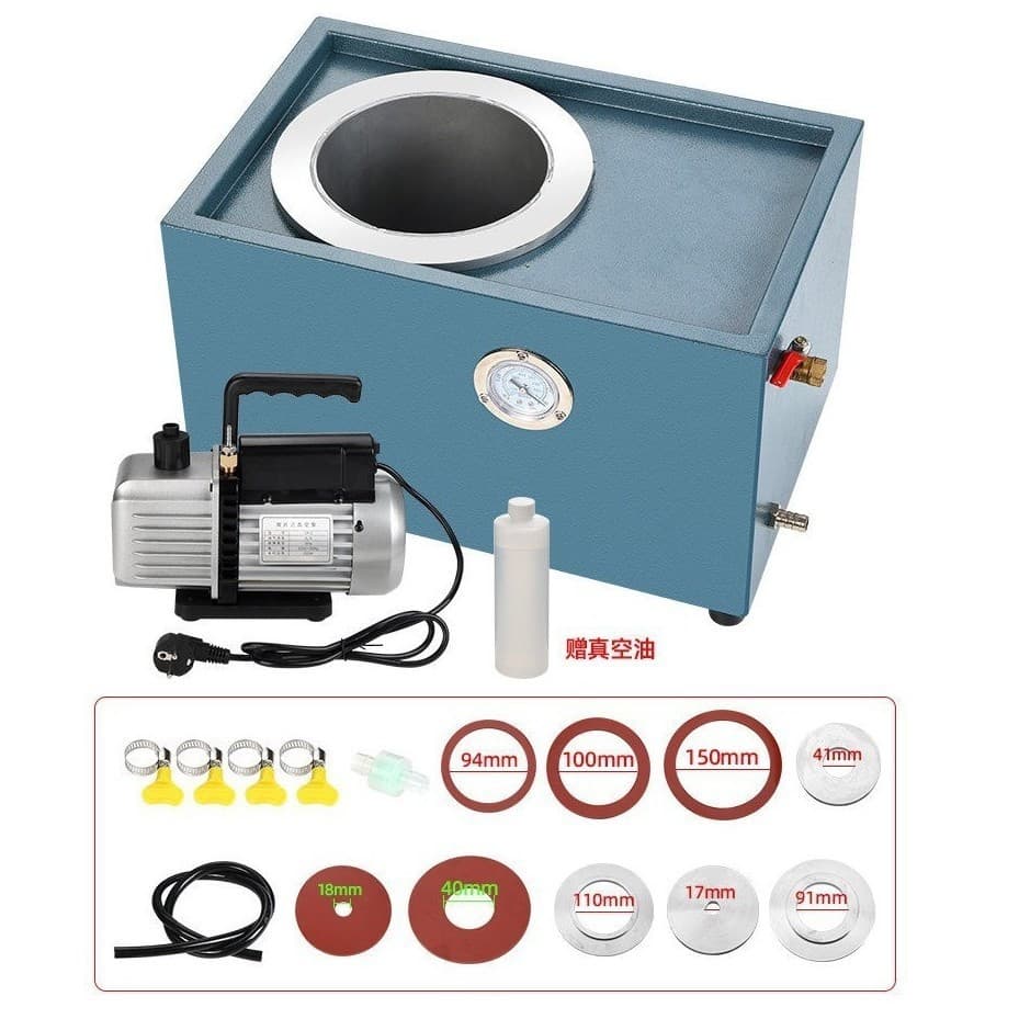 Small Vacuum Suction Machine for Gypsum Mold Jewelry, Strong Suction Vacuum Casting Molding Gold Making Tool