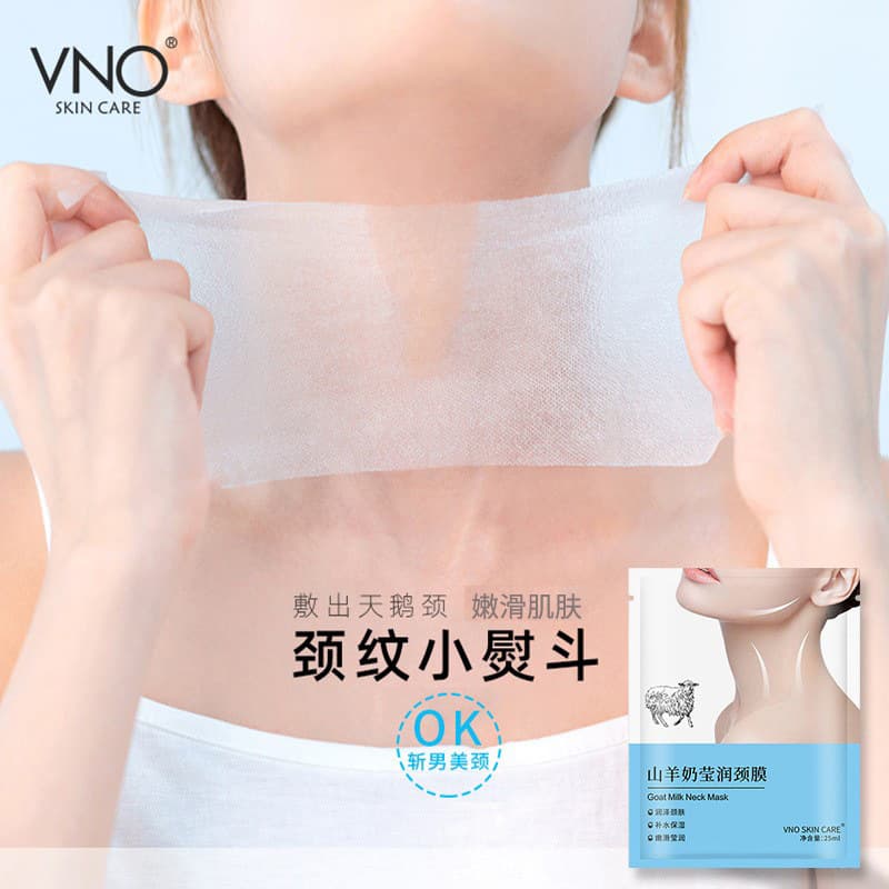 VNO Goat Milk Neck Mask, Nourishing Wrinkle Patch, Hydrating & Moisturizing Neck Care Cream, Boxed Neck Mask for Drop Shipping