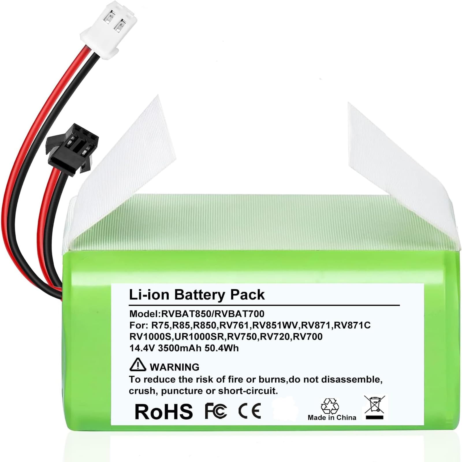 Replacement batteries for Shark R75, R85, RV850, RV850C, AV751, AV752, AV753, etc.