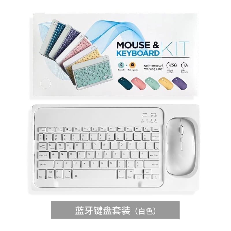 Hot Sale Bluetooth Keyboard for Phone iPad Tablet Laptop Ultra-Slim Silent Wireless Keyboard and Mouse Combo Multi-Device