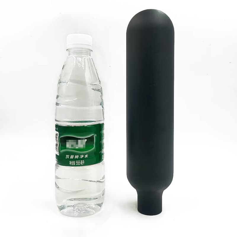 Round bottom high-pressure gas cylinder aluminum bottle 0.2L 0.22L/0.25L/0.3L/0.35L/0.45L/0.5L gas cylinder 30M
