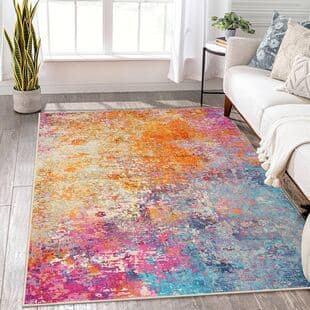 Nordic Style Faux Cashmere Rug for Living Room, Non-Slip, Stain-Resistant, Durable, Easy Care Bedside Rug, Drop Shipping
