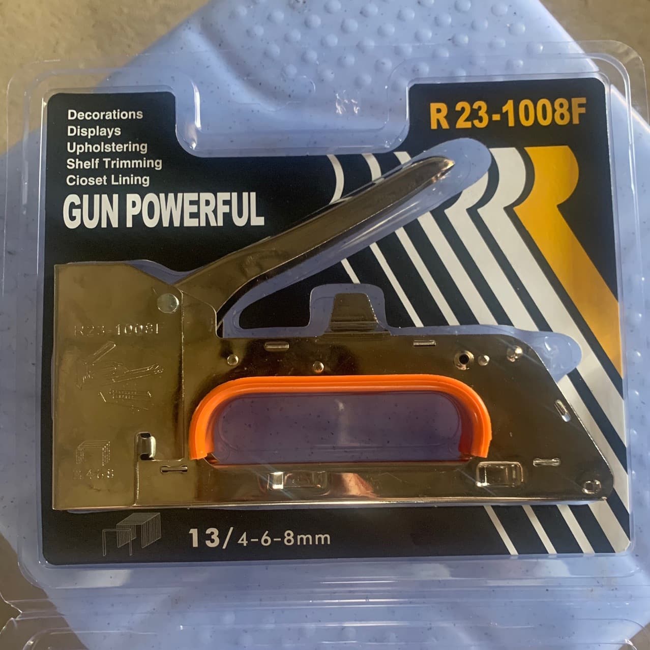 Manual Staple Gun, Martin Gun U-Shaped Nails, U-Shaped Nail Gun, Nail Gun for Advertising Stretch Canvas 1008F Staples