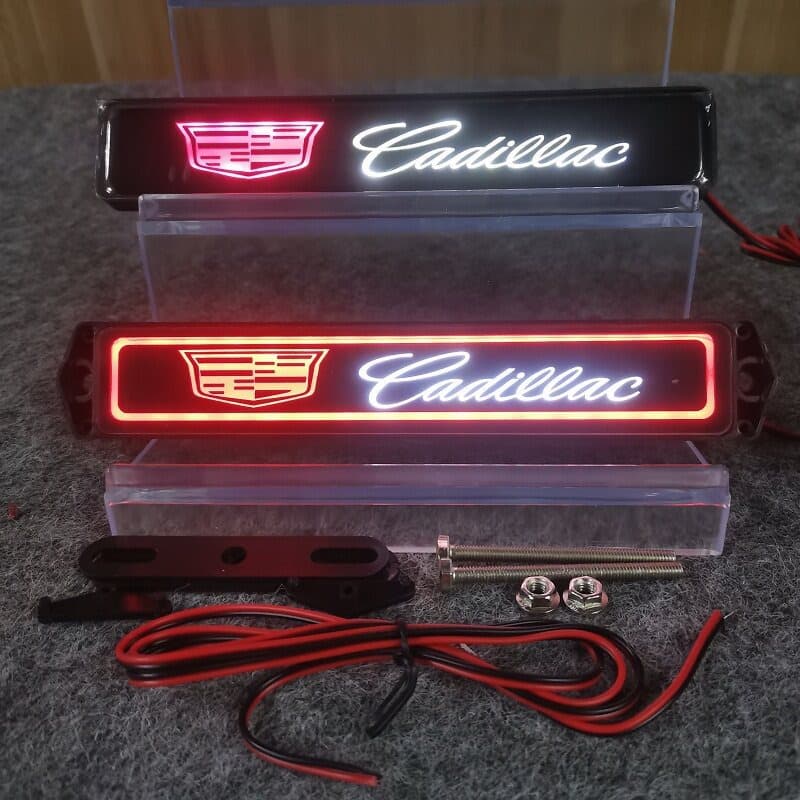 Export Car Cadillac LED General LED Grille Emblem Light Waterproof Universal LED Front Grille Decorative Light