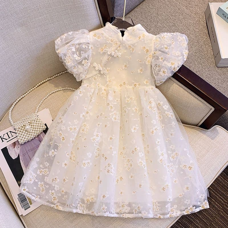 Ballet short sleeved princess dress, girls' party dress