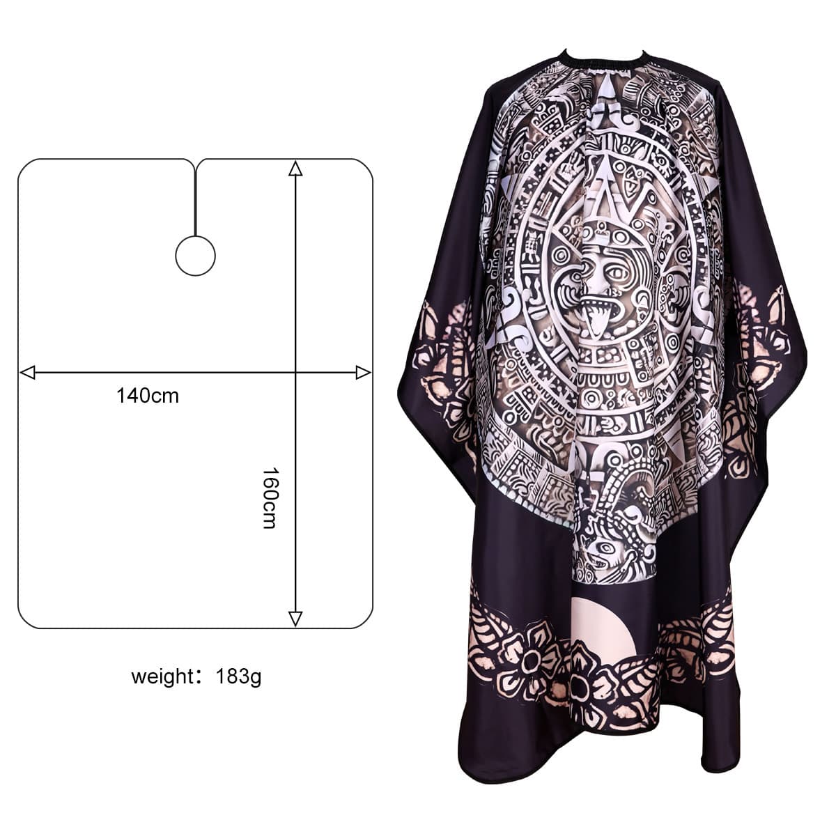 Digital Printed Barber Cape Hair Salon Hairdresser Salon Hairdressing Cape Retro Oil Head Barber Wholesale