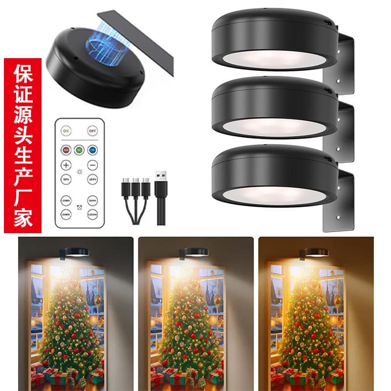 LED art display light powered by magnetic painting light strip, remote control, wireless home wall decoration