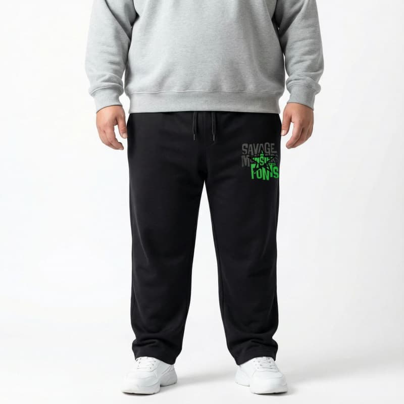 Men's Summer Loose Fit Casual Pants, Large Size, Thin and Breathable Straight Leg Work Pants, Versatile Sports Pants
