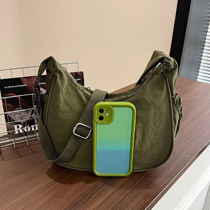 Fashionable Trendy Horn Shoulder Bag New Casual Crossbody Bag Large Capacity Dumpling Bag Commuter Women's Bag