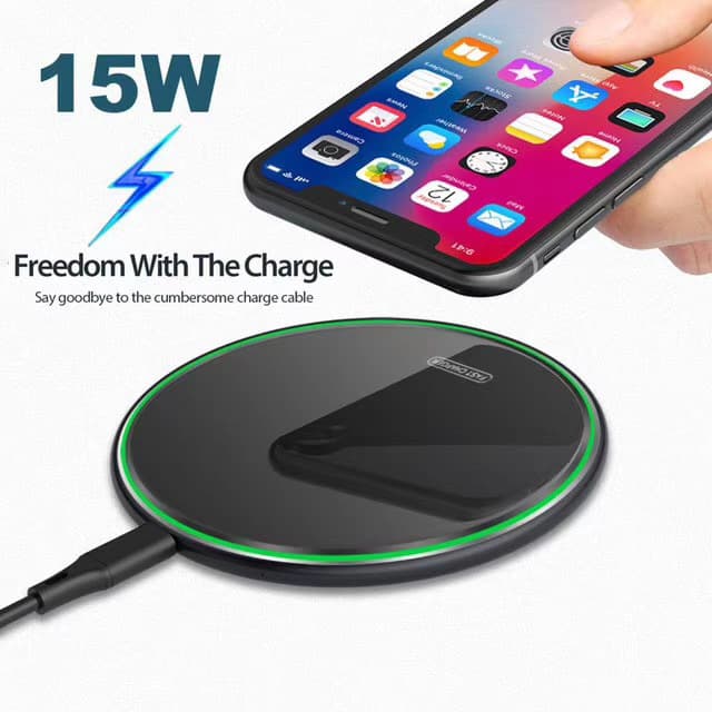 Mirror Surface Wireless Charger 10/15/20/30/50W Disc Manufacturer Wholesale Fast Charger Gift with Textured Matte K8