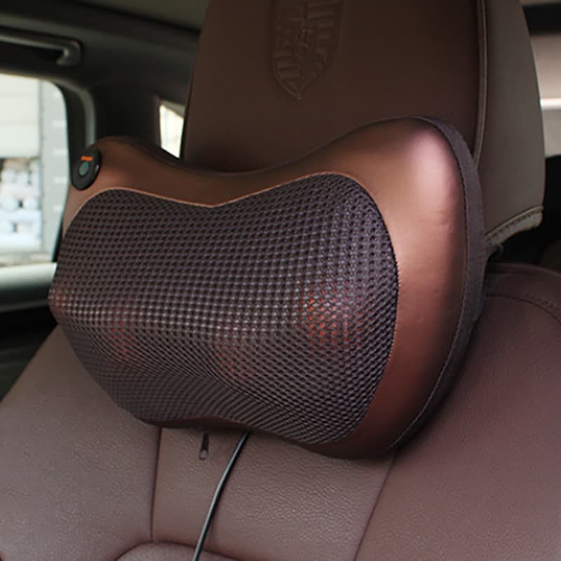 Home and Car Multifunctional Neck and Lumbar Massager Pillow, Full-Body Massage Pillow with Kneading Function, Gift Included