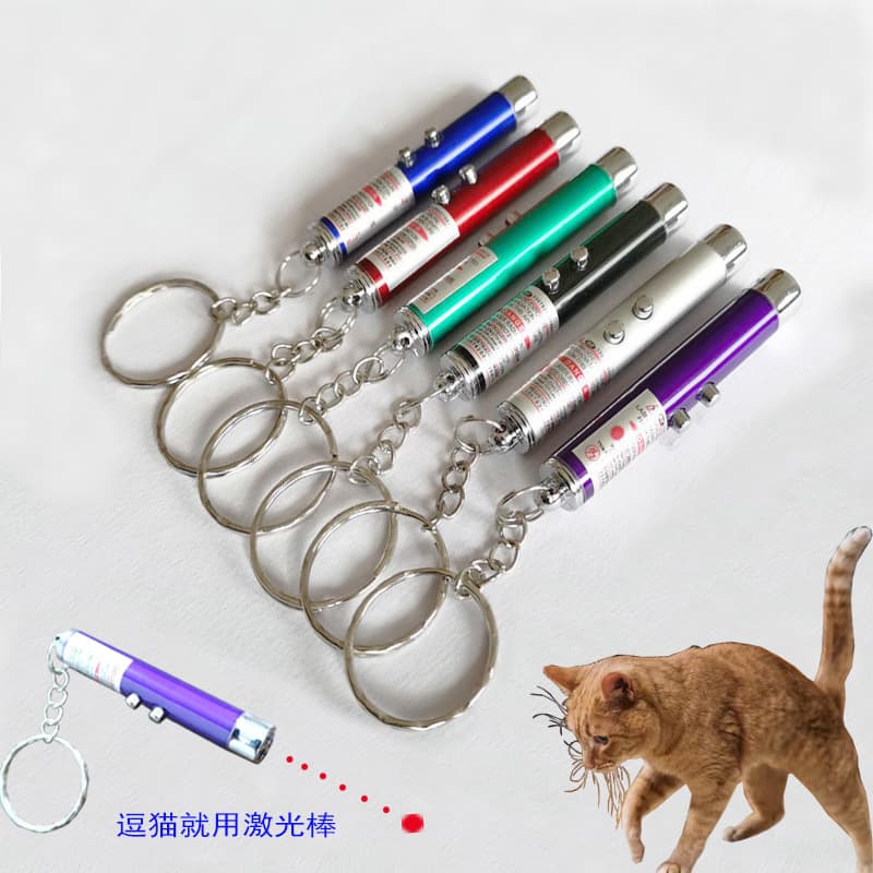 Infrared Laser Cat Teaser Pen with Long-Range Strong Light, LED Illumination Mini Flashlight